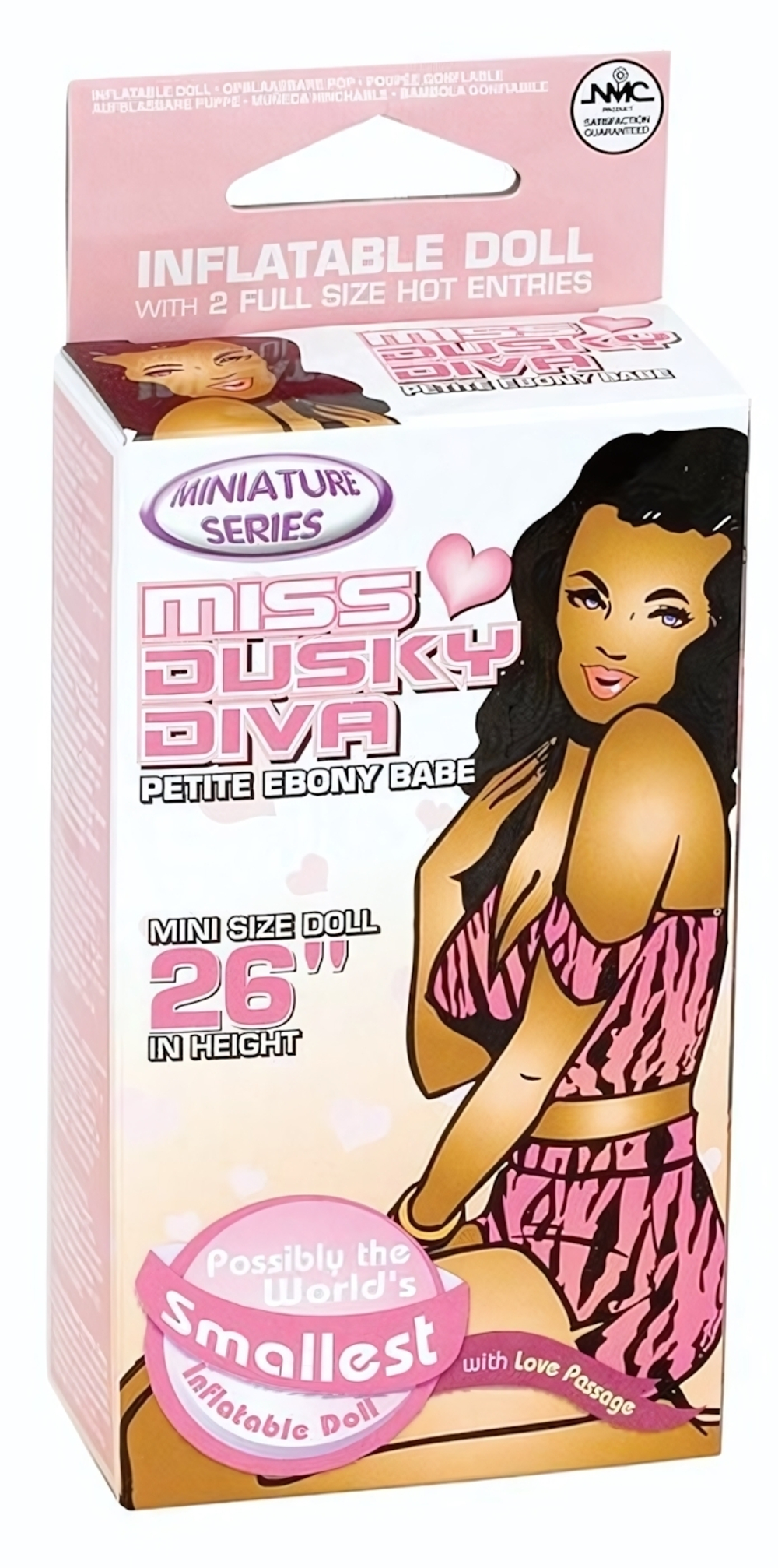 Надувная мини-кукла для фаллостимуляции MISS DUSKY DIVA MINI DOLL (Цвет: коричневый)