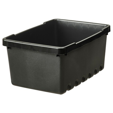 IKEA UPPSNOFSAD  (ИКЕА УППСНОФСАД)  -  Контейнер, черный, 25x17x12 см/3,5 л