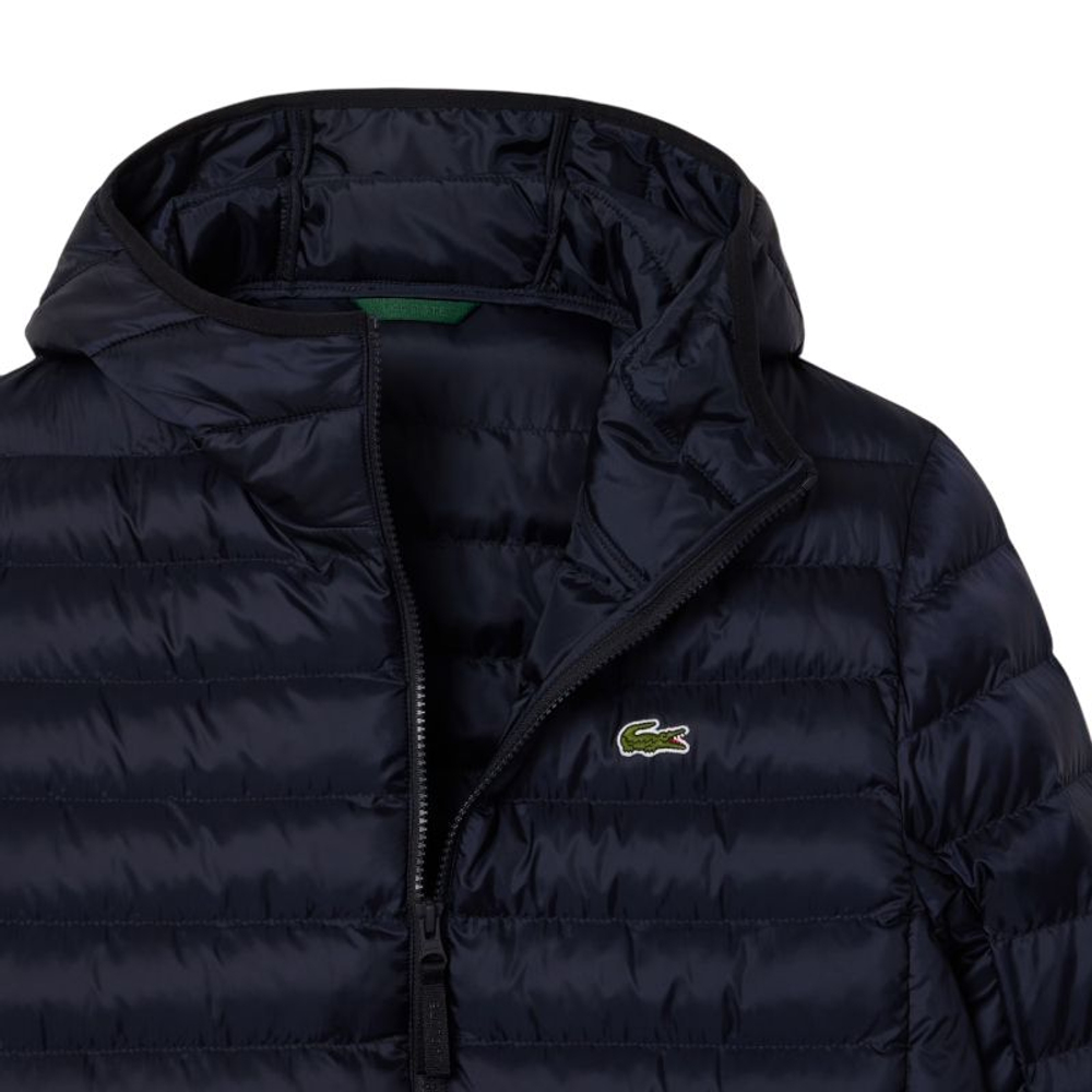 Куртка теннисная Lacoste Water-Repellent Quilted Puffed - navy blue