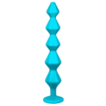 Анальная цепочка 16см с кристаллом Lola Games Emotions Chummy Turquoise 1401-02lola