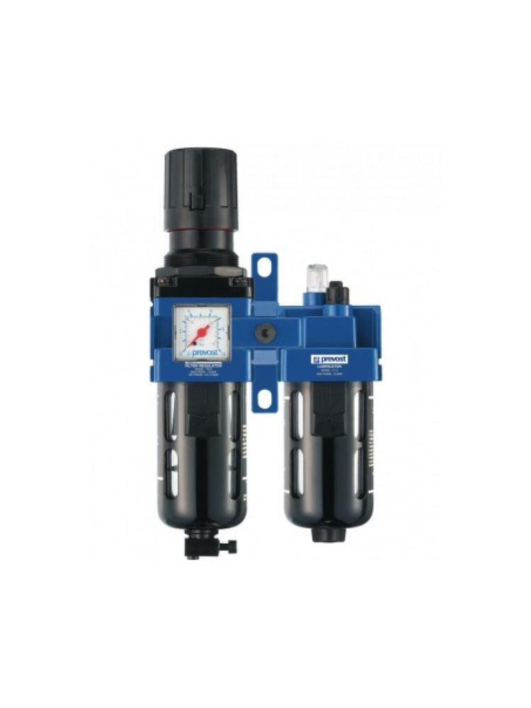 Фильтр-регулятор-лубрикатор с настенным кронштейном, 1/2" BSPP (F), μm 25, 2800 л/мин