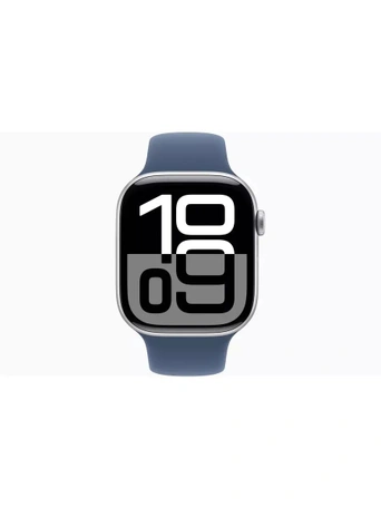 Умные часы Apple Watch S10 42 мм, Silver Aluminium, Denim Sport Band - S/M