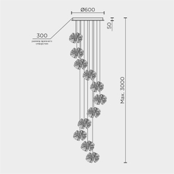 Подвесная люстра MODELUX ML.6222.600 CP