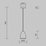 Подвесной светильник Maytoni Pilastro MOD430PL-01CM