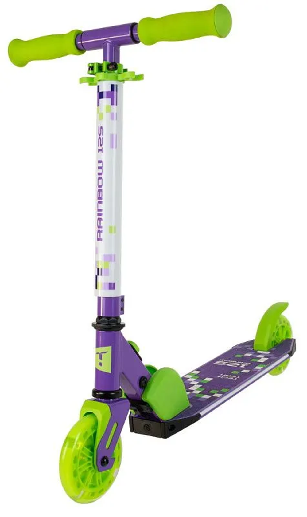 Самокат Tech Team Rainbow 125 purple-green