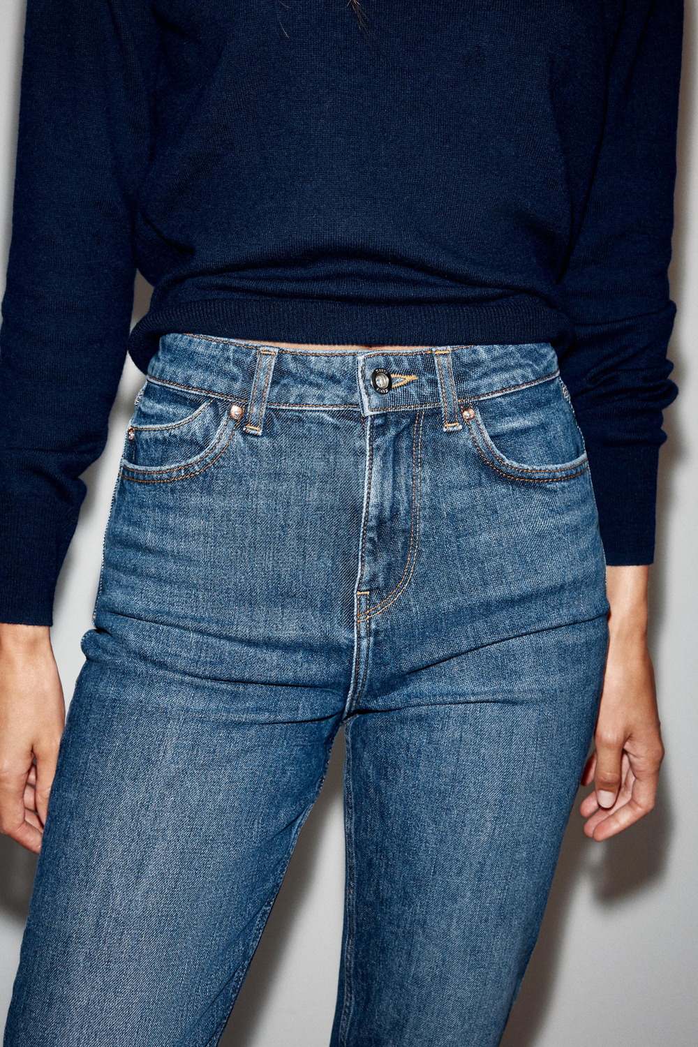 ДЖИНСЫ Z1975 MOM FIT С ВЫСОКОЙ ПОСАДКОЙ — ZARA