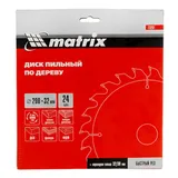 Пильный диск по дереву, 200 х 32 мм, 24 зуба, кольцо 30/32 Matrix Professional — фото 6