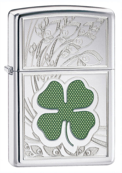 Зажигалка Zippo с покрытием High Polish Chrome, латунь/сталь, серебристая, глянцевая, 36х12х56
