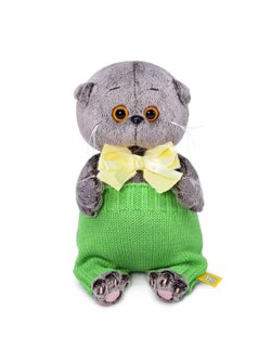 Мягкая игрушка Басик BABY в вязаных штанишках 20см
