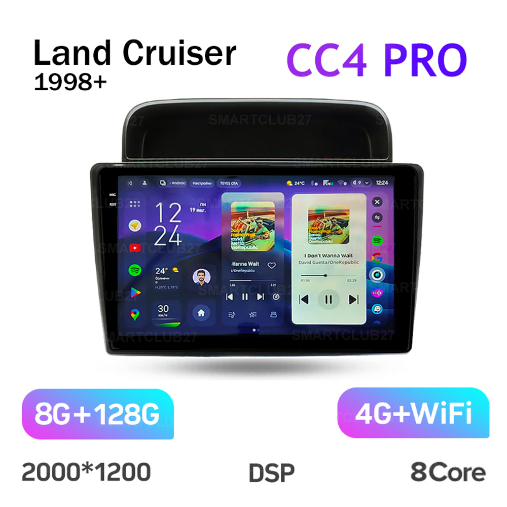 Teyes CC4 Pro 9" для Toyota Land Cruiser 1998+
