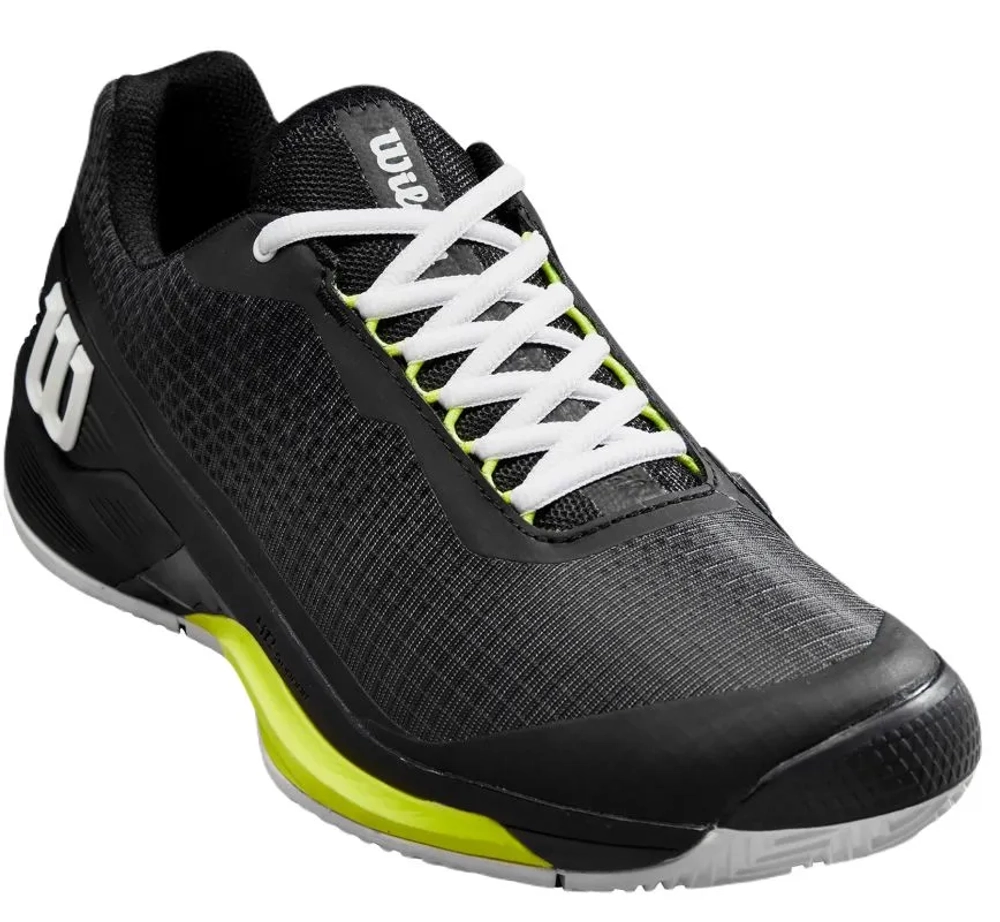 Теннисные кроссовки Wilson Rush Pro 4.0 Clay - black/white/safety yellow