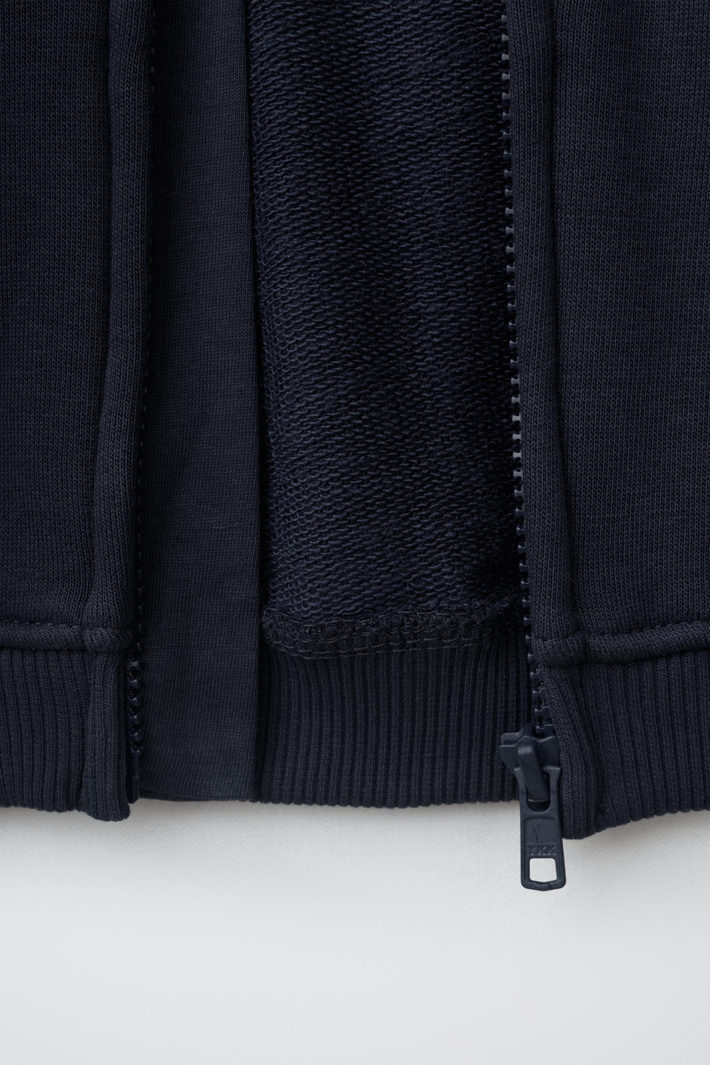 ZARA ХУДИ С МОЛНИЕЙ, МОРСКОЙ СИНИЙ