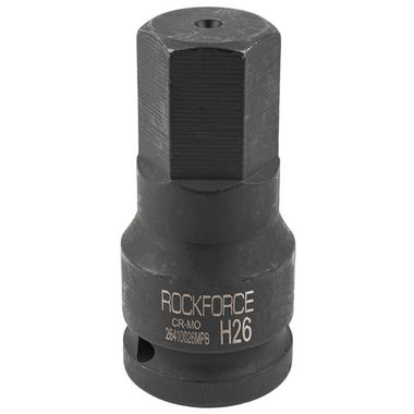 Головка-бита ударная 6-гранная 26мм,3/4'' RockForce RF-26410026MPB