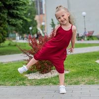 Ромпер на бретелях "Рубин"