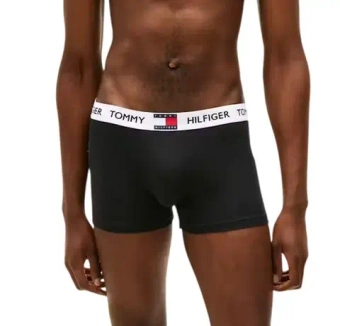 Мужские спортивные боксеры Tommy Hilfiger Stretch Cotton Trunks 3P - black/black/black