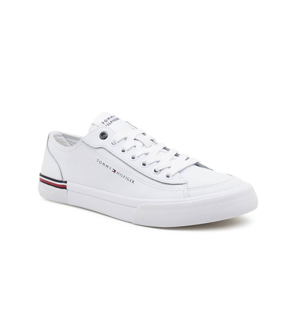 Кожаные кроссовки Tommy Hilfiger - белый(FM0FM04953)