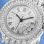KANGOL Wrist Planet Quartz Movement Metal Strap Watch Women"s Watch Silver Dial