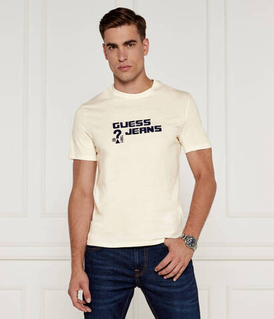 Футболка Guess Jeans - экрю(M4BI76 K8HM0)