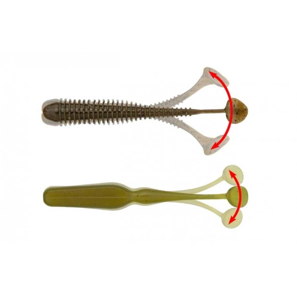 Приманка силиконовая Keitech Swing Bait 2.8", цвет #029S Natural Blue Pearl