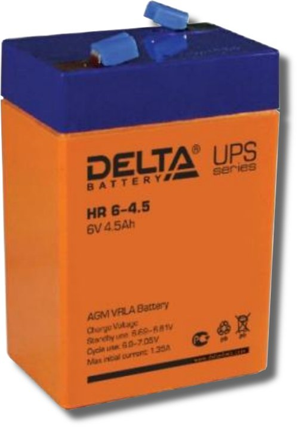 HR 6-4.5 Delta Аккумулятор герметичный свинцово-кислотный