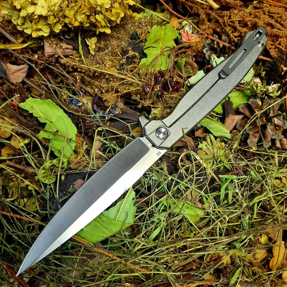 Складной нож Сарган-01, сталь D2, рукоять Нерж. сталь