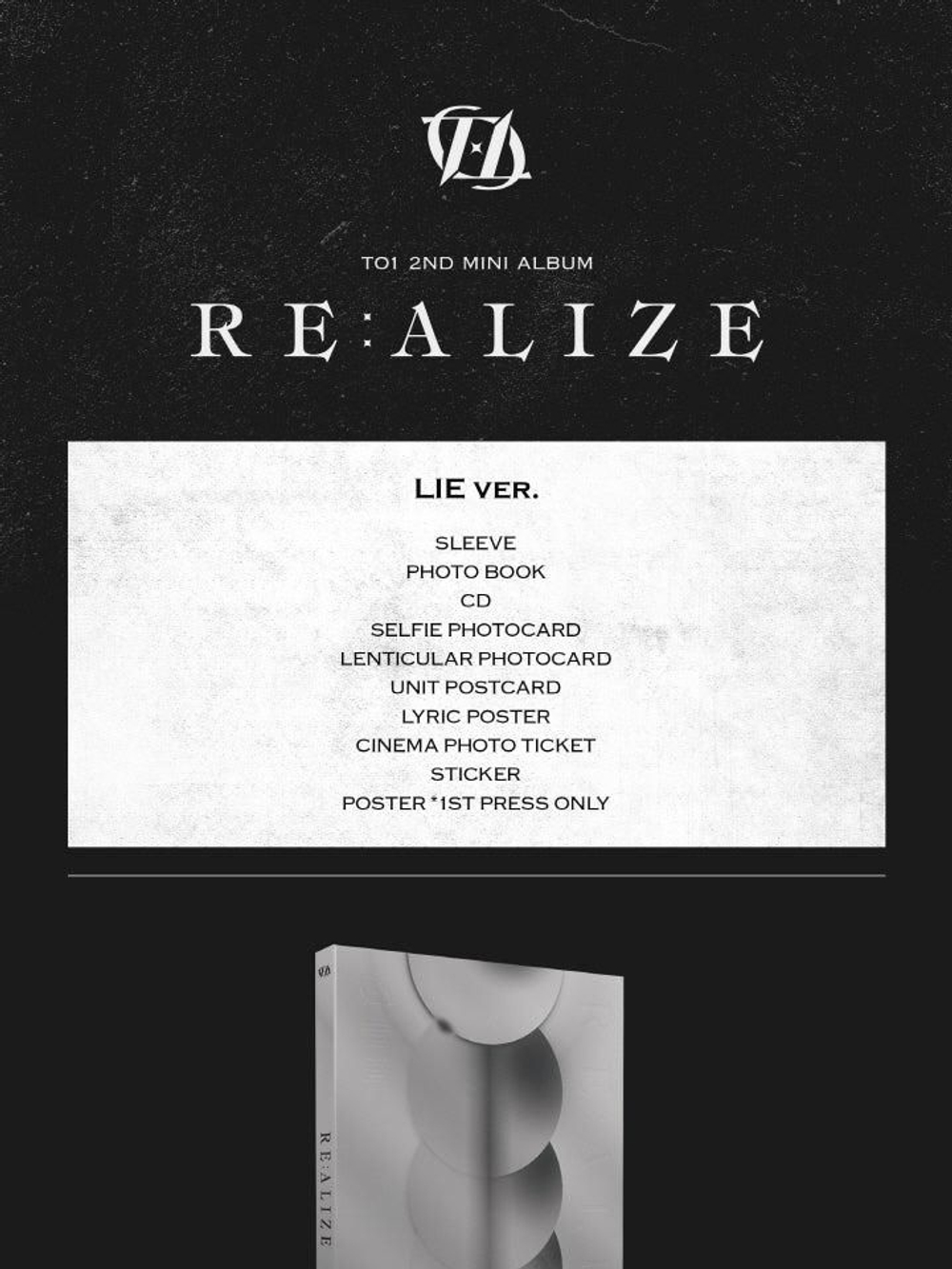 Альбом TO1 - RE:ALIZE 2nd Mini Album RANDOM Version