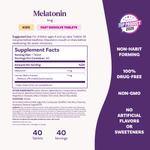 Natrol, мелатонин для детей от 4 лет, со вкусом клубники, 40 таблеток