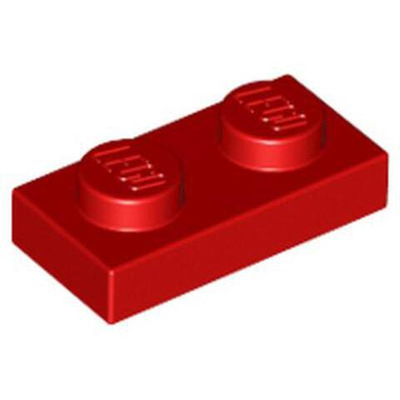 Lego Плитка 1х2 (красная) 302321