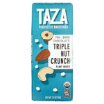 Taza Chocolate, 70% темный шоколад, хрустящая тройная ореховая добавка, 70 г (2,5 унции)