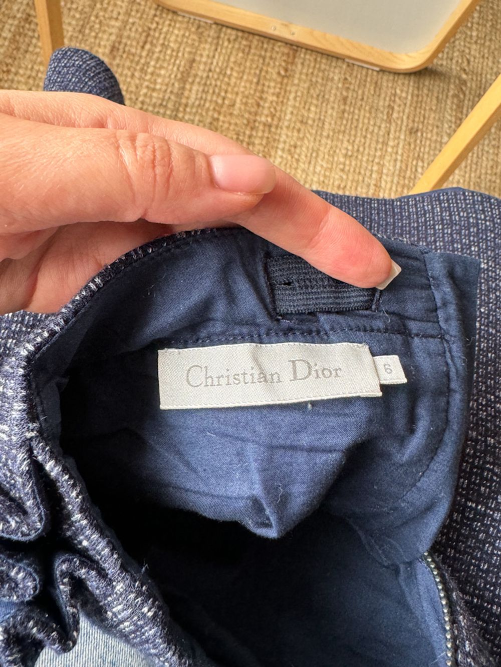 Юбка из шерсти с хлопком Christian Dior, 116