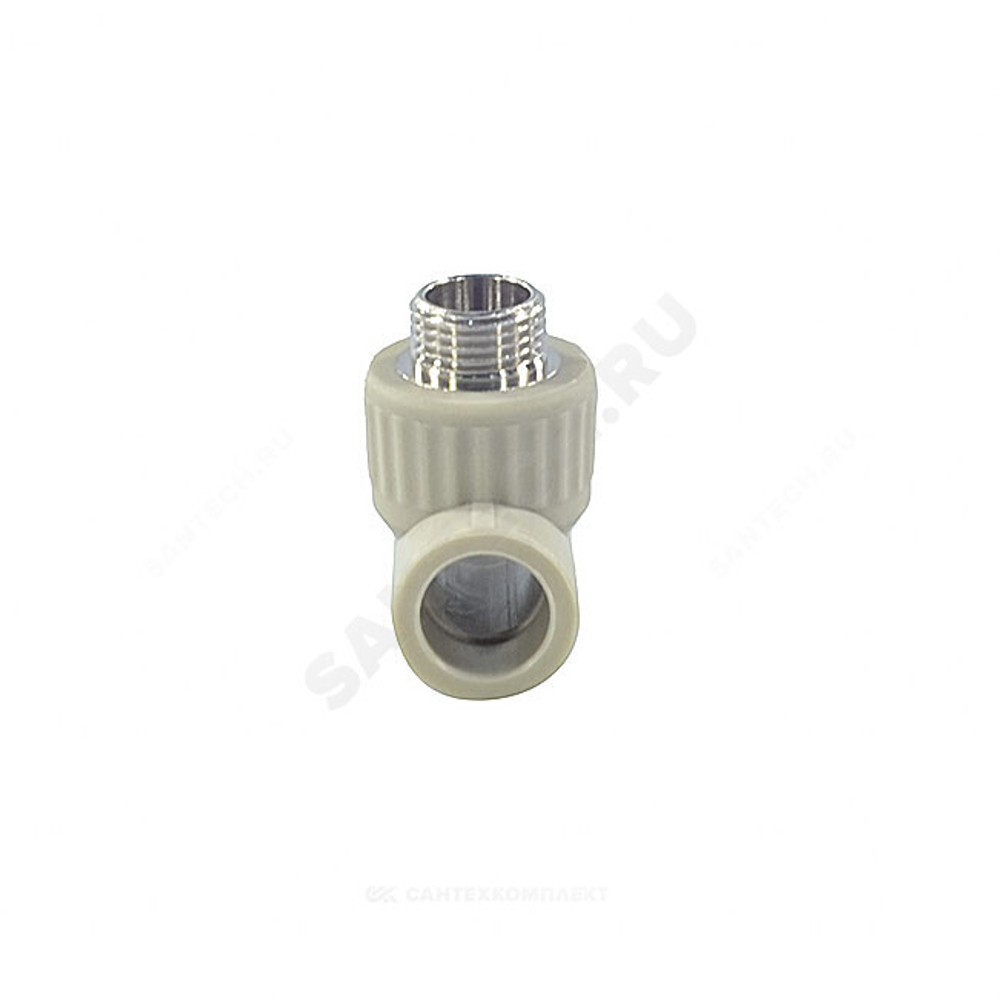 Тройник PP-R комбинированный серый Дн 25х1/2" НР VALFEX 10128125Г
