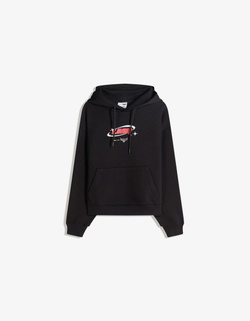 BERSHKA Худи с принтом McQueen, черный