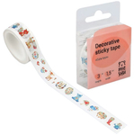 Скотч декоративный "Cute toys", 1,5 см*3м MS_36881 (MESHU)