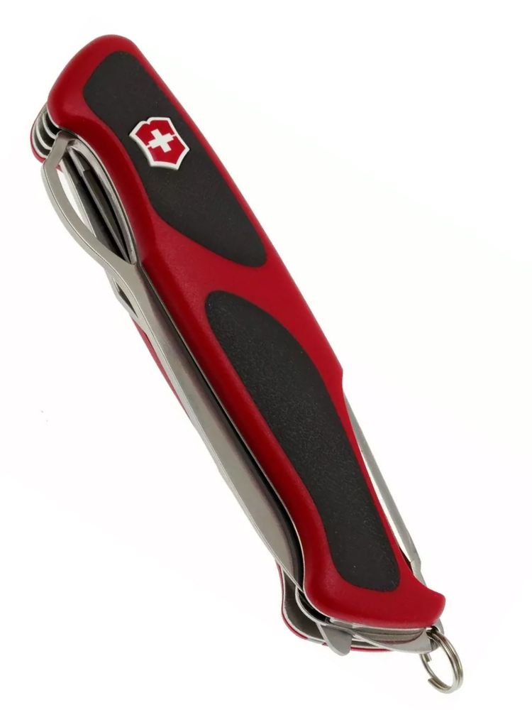 Нож перочинный VICTORINOX RangerGrip 78, 130 мм, 12 функций, с фиксатором лезвия, красный с чёрным