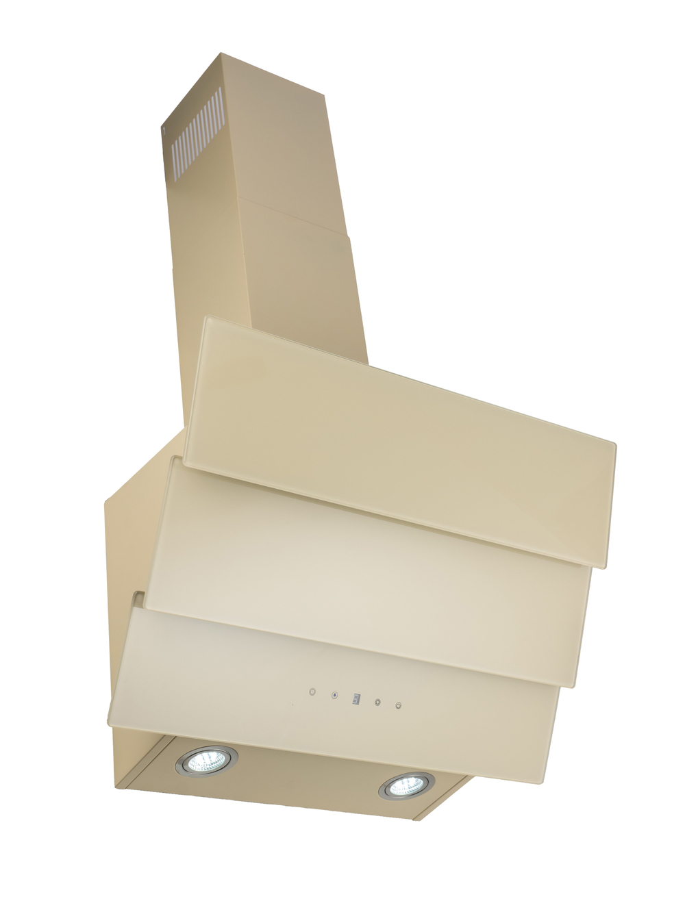 Вытяжка кухонная MACBI MТG60TL (IVORY) бежевый, D150мм, 1100м3/ч, наклонная, мотор 230Ватт, стекло 60см, сенсорное управл.