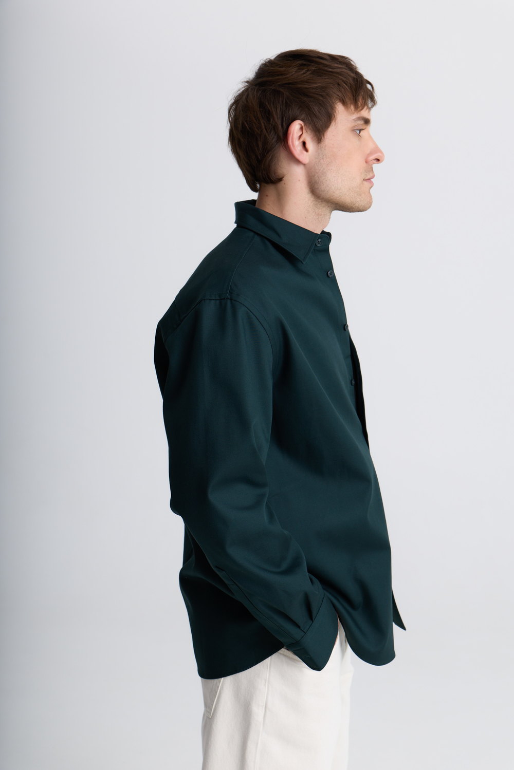 Рубашка из хлопка | dark green