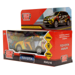 Модель ин. мет. "Toyota Rav4. Граффити" 12см, двери, багаж, ассорт, коробка RAV4-12SRT-SUP (Технопарк)