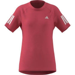 Футболка для девочки теннисная Adidas Girls Club - pure turbo