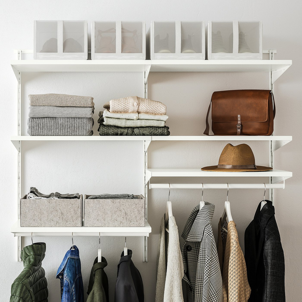 IKEA BOAXEL  (ИКЕА БОАКСЕЛ)  -  Кронштейн - белый 40 см