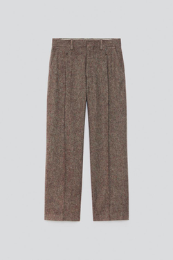 ZARA X BAISI GUADAGNINO КОСТЮМНЫЕ БРЮКИ ИЗ 100% ШЕРСТИ, БУРГУНДИ