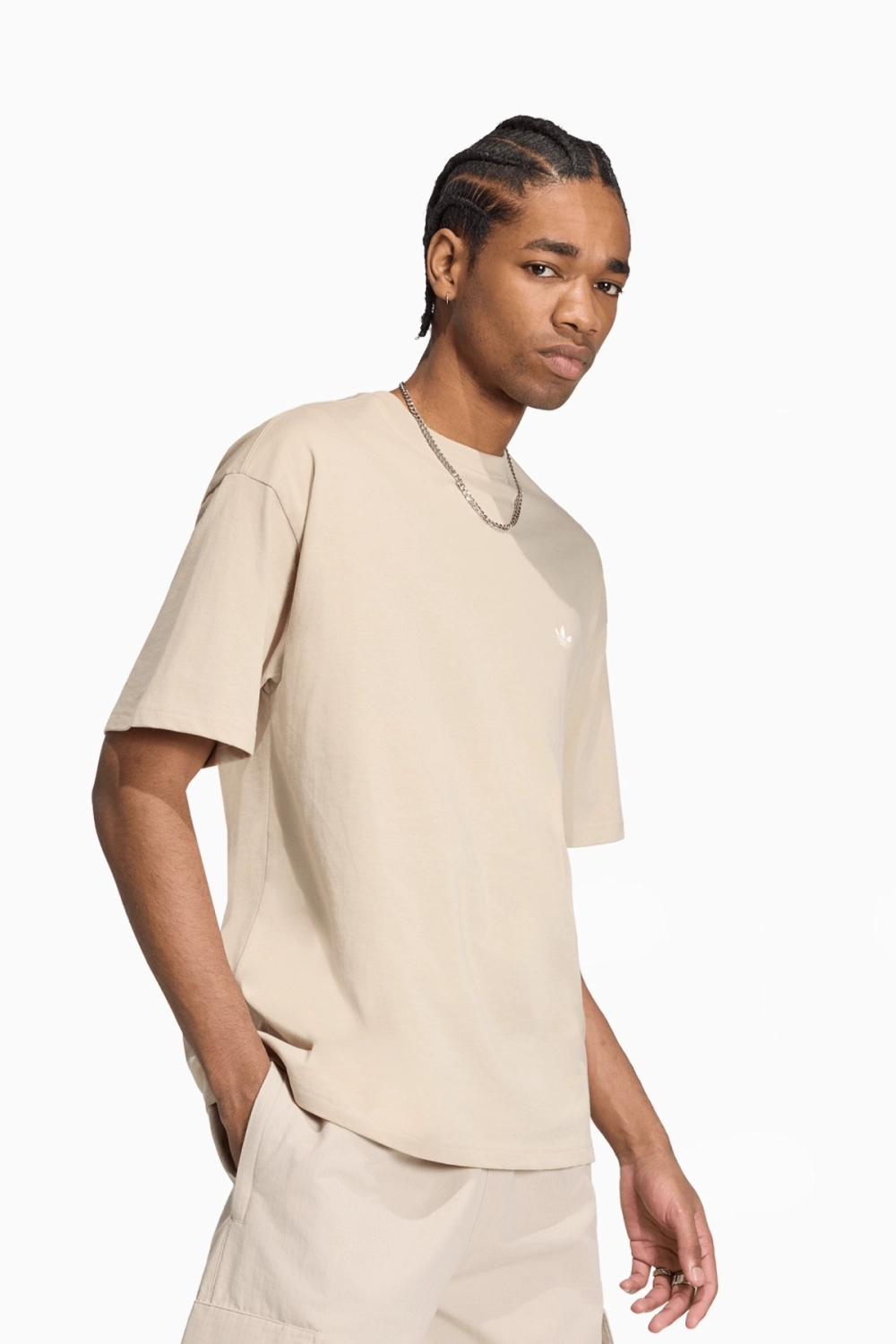 Футболка adidas Originals Trefoil Essentials - бежевый