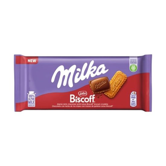 Шоколад Милка Лотус Бискофф, 90г (Германия)