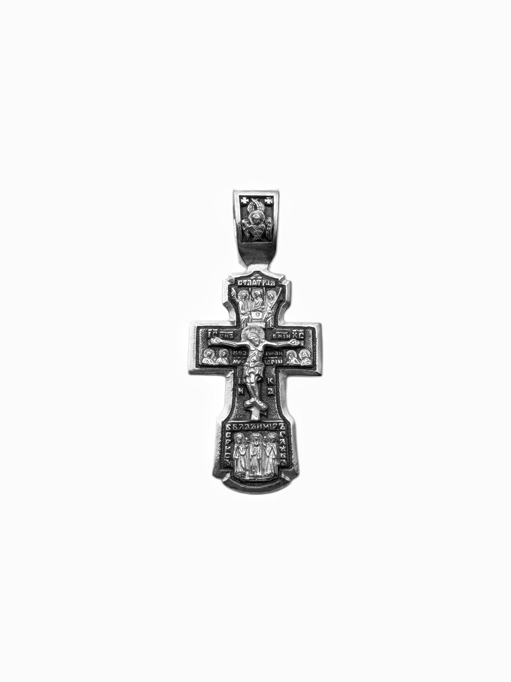 Крест из серебра/Чернение