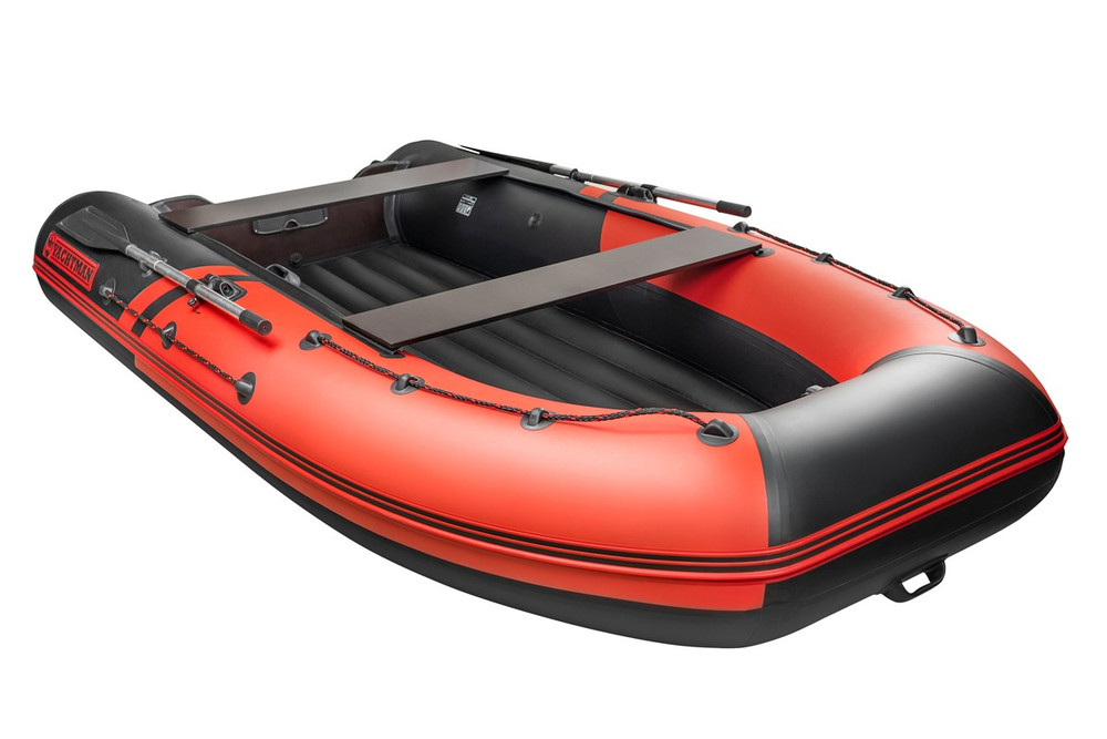 YACHTMAN-340 НДНД красный-черный + Toyama T 9.8 BMS (комплект лодка + мотор)
