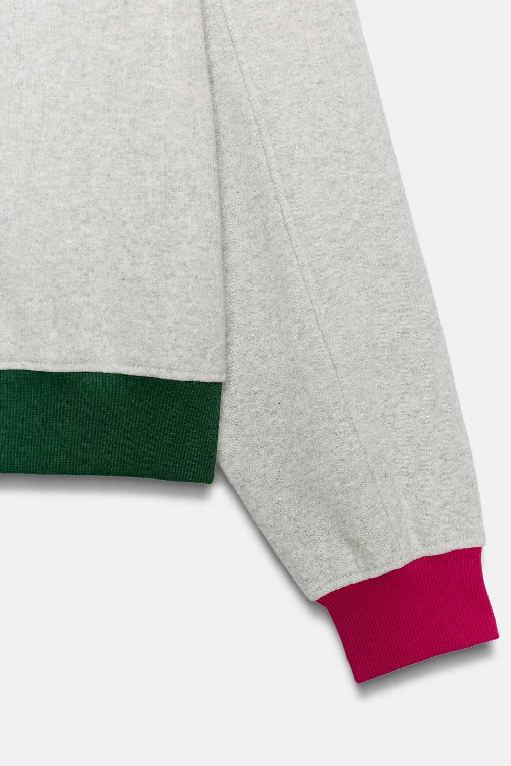ТОЛСТОВКА С КОНТРАСТНОЙ ОТДЕЛКОЙ FRUIT OF THE LOOM™ — ZARA
