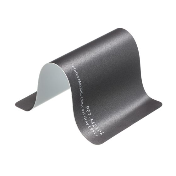 Пленка PET матовая металлик графит серая Matte Metallic Charcoal Grey Carbins