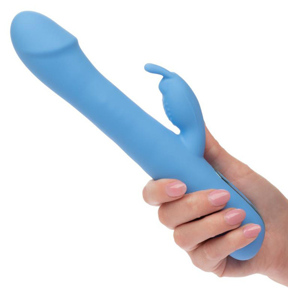 Голубой вибратор-кролик 23,5см California Exotic Novelties Elite Rotating Rabbit SE-0615-10-3
