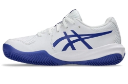 Детские теннисные кроссовки Asics Gel-Resolution X GS Clay - white/dark cobalt