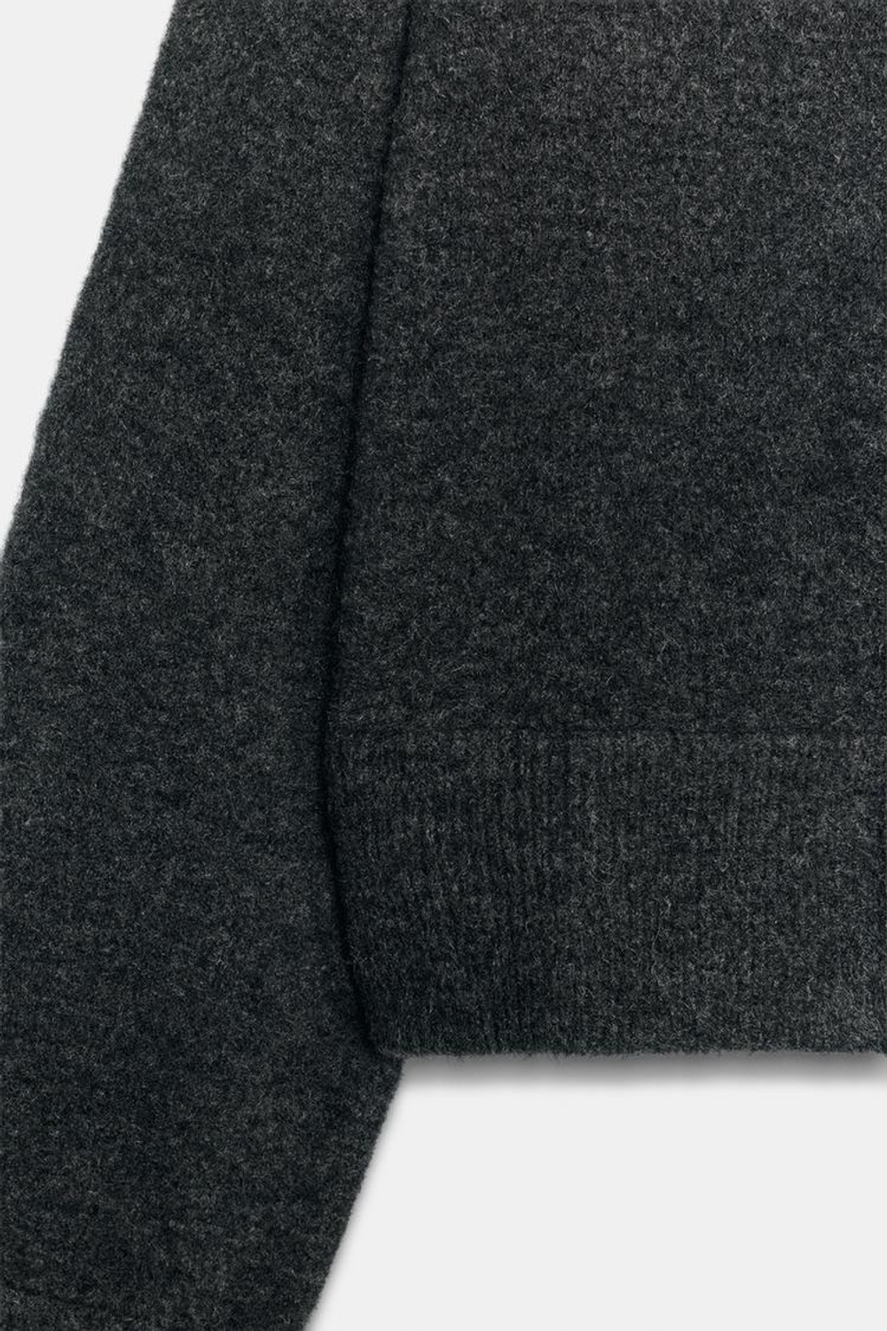 ZARA КАРДИГАН SOFT, ТЕМНО-СЕРЫЙ