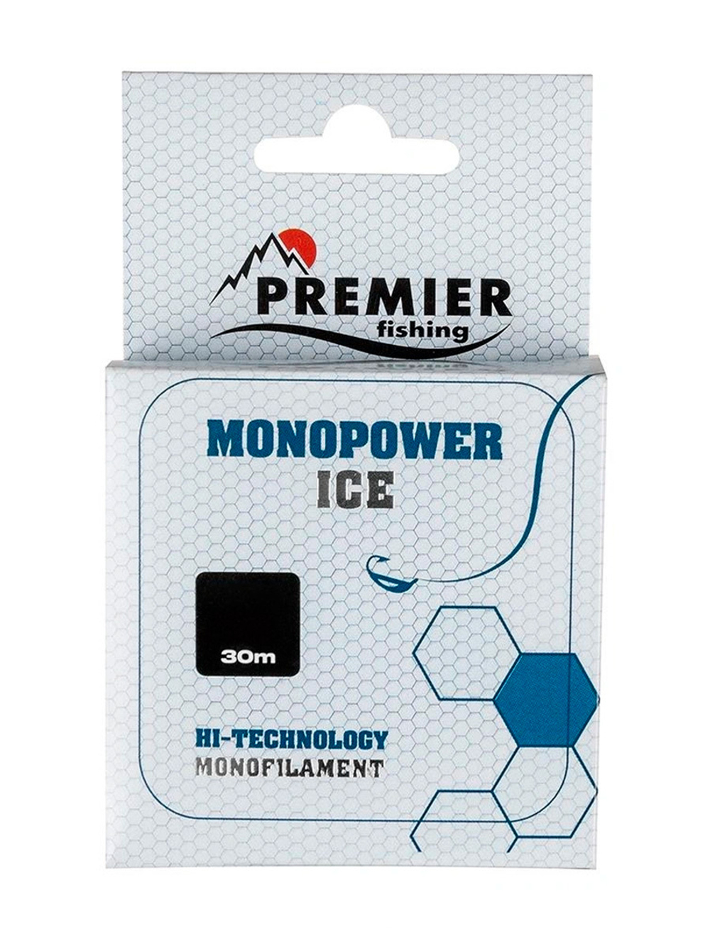 Леска для рыбалки Premier Fishing MONOPOWER ICE Clear Nylon 0,16mm/30m (PR-MI-T-016-30)